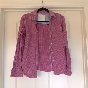 American Eagle Checked Button-Up